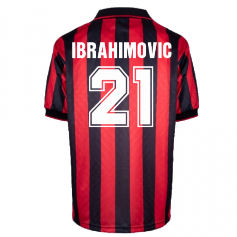 AC Milan 1996 Home Retro Shirt (Ibrahimovic 21)