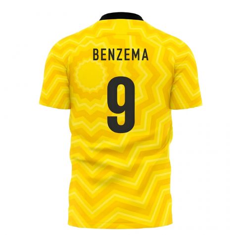 Al-Ittihad 2020-2021 Home Concept Football Kit (Libero) (Benzema 9)