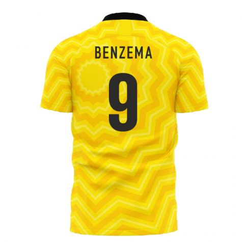 Al-Ittihad 2021-2022 Home Concept Football Kit (Libero) - Kids (Benzema 9)