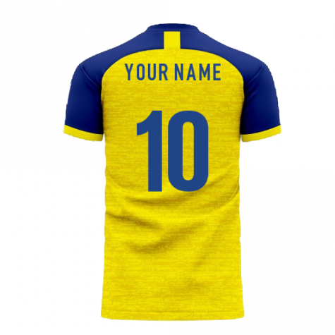 Al-Nassr 2020-2021 Home Concept Football Kit (Libero) - Kids (Long Sleeve) (Your Name)