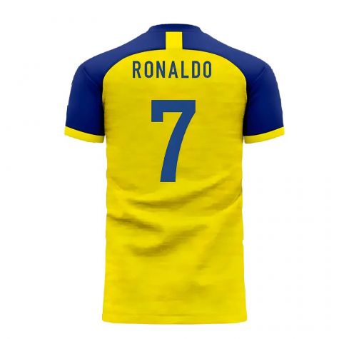 Al-Nassr 2020-2021 Home Concept Football Kit (Libero) - Kids (Ronaldo 7)