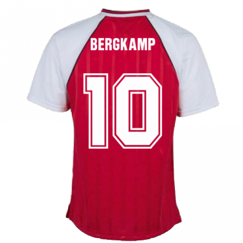 Arsenal 1988 Home Retro Football Shirt (BERGKAMP 10)