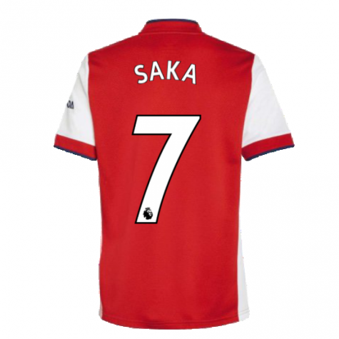 Arsenal 2021-2022 Home Shirt (Kids) (SAKA 7)