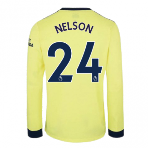 Arsenal 2021-2022 Long Sleeve Away Shirt (NELSON 24)