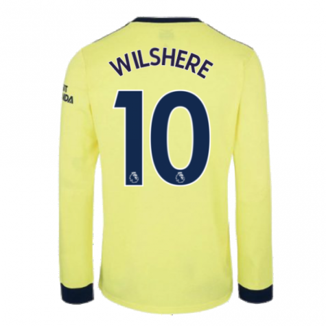 Arsenal 2021-2022 Long Sleeve Away Shirt (WILSHERE 10)