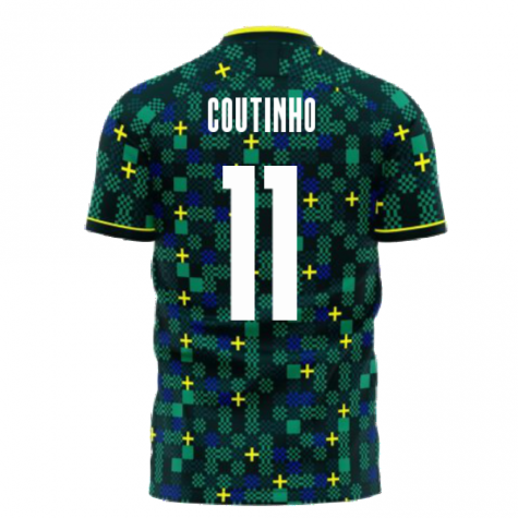 Brazil 2023-2024 Third Concept Football Kit (Libero) (COUTINHO 11)
