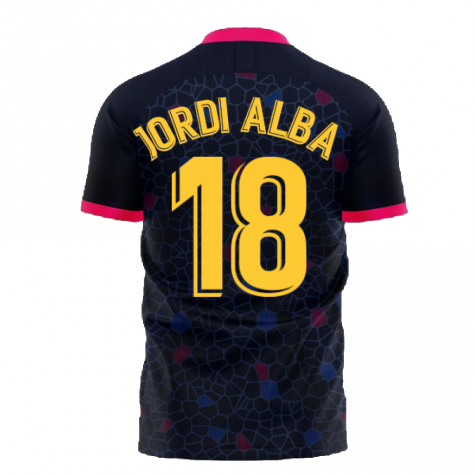 Catalonia 2025-2026 Away Concept Football Kit (Libero) (JORDI ALBA 18)