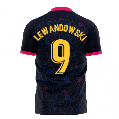 Catalonia 2025-2026 Away Concept Football Kit (Libero) (LEWANDOWSKI 9)
