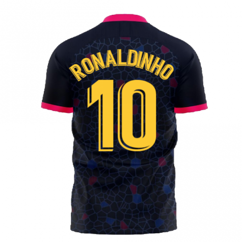 Barcelona 2020-2021 Away Concept Football Kit (Libero) (RONALDINHO 10)