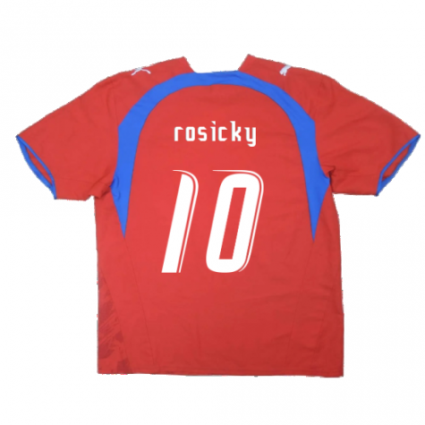 Czech Republic 2006-08 Home Shirt ((Very Good) L) (Rosicky 10)