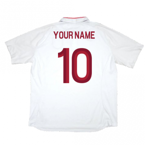 England 2012-13 Home Shirt (Good) (Your Name)