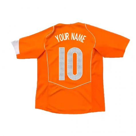 Holland 2004-05 Home Shirt ((Very Good) XXL) (Your Name)