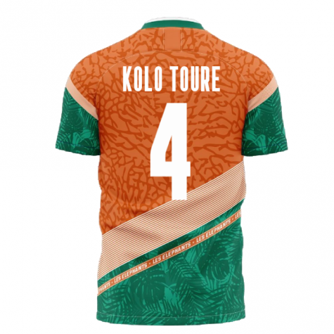 Ivory Coast 2021-2022 Away Concept Football Kit (Libero) (KOLO TOURE 4)