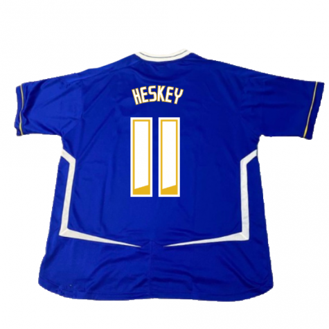 Leicester City 2005-06 Home Shirt ((Good) XXL) (Heskey 11)