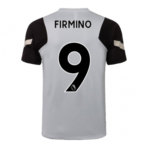 Liverpool 2021-2022 CL Training Shirt (Wolf Grey) (FIRMINO 9)