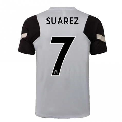 Liverpool 2021-2022 CL Training Shirt (Wolf Grey) (SUAREZ 7)
