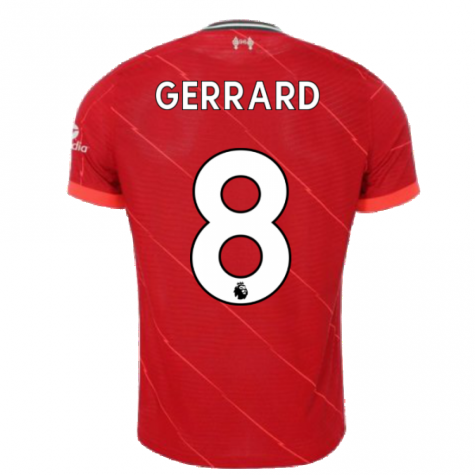 Liverpool 2021-2022 Vapor Home Shirt (GERRARD 8)
