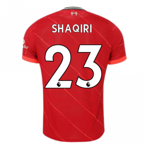 Liverpool 2021-2022 Vapor Home Shirt (Kids) (SHAQIRI 23)