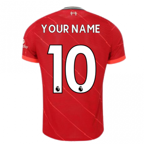 Liverpool 2021-2022 Vapor Home Shirt (Kids) (Your Name)