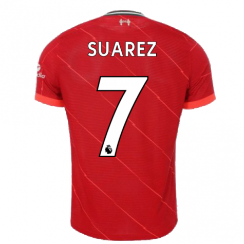 Liverpool 2021-2022 Vapor Home Shirt (SUAREZ 7)