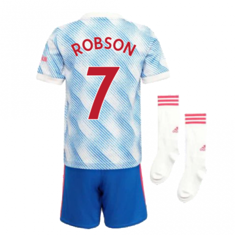 Man Utd 2021-2022 Away Mini Kit (ROBSON 7)