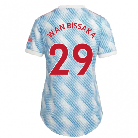 Man Utd 2021-2022 Away Shirt (Ladies) (WAN BISSAKA 29)