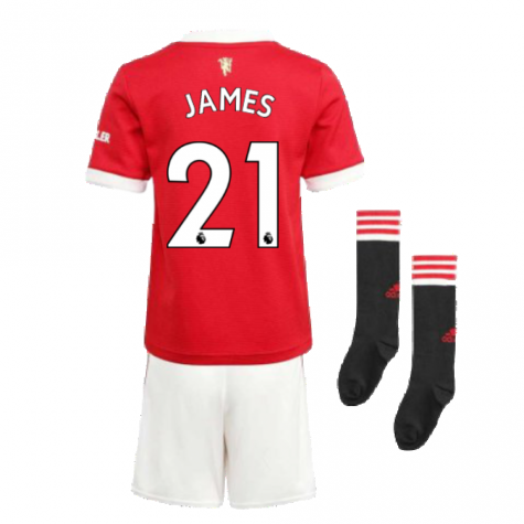 Man Utd 2021-2022 Home Mini Kit (JAMES 21)