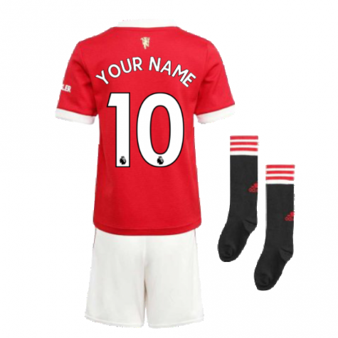 Man Utd 2021-2022 Home Mini Kit (Your Name)