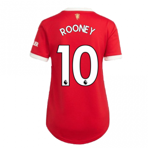 Man Utd 2021-2022 Home Shirt (Ladies) (ROONEY 10)