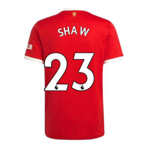 Man Utd 2021-2022 Home Shirt (SHAW 23)