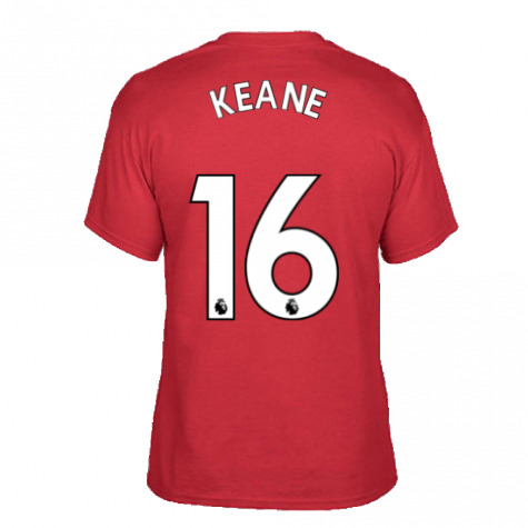 Man Utd 2021-2022 STR Graphic Tee (Red) (KEANE 16)