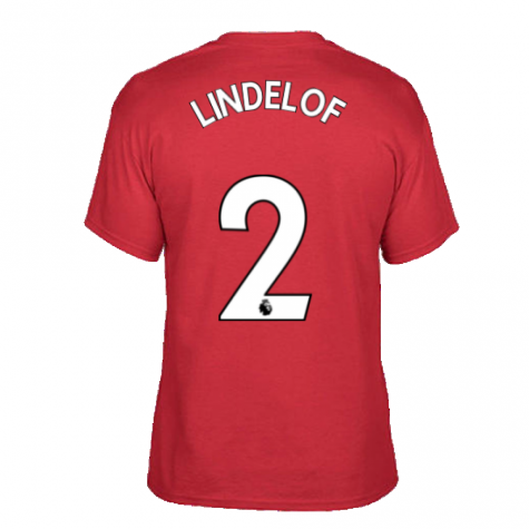 Man Utd 2021-2022 STR Graphic Tee (Red) (LINDELOF 2)
