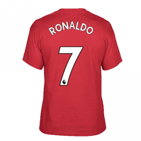 Man Utd 2021-2022 STR Graphic Tee (Red) (RONALDO 7)