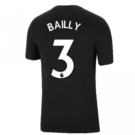 Man Utd 2021-2022 Tee (Black) (BAILLY 3)