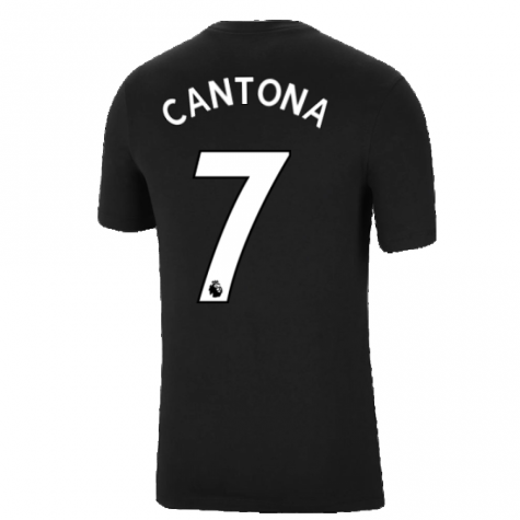 Man Utd 2021-2022 Tee (Black) (CANTONA 7)
