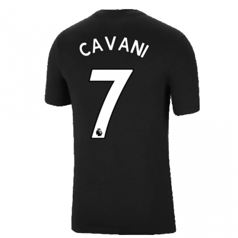 Man Utd 2021-2022 Tee (Black) (CAVANI 21)