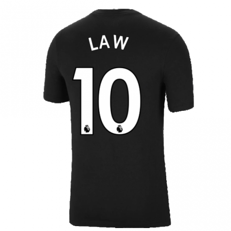 Man Utd 2021-2022 Tee (Black) (LAW 10)