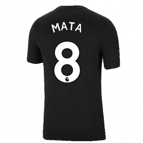 Man Utd 2021-2022 Tee (Black) (MATA 8)
