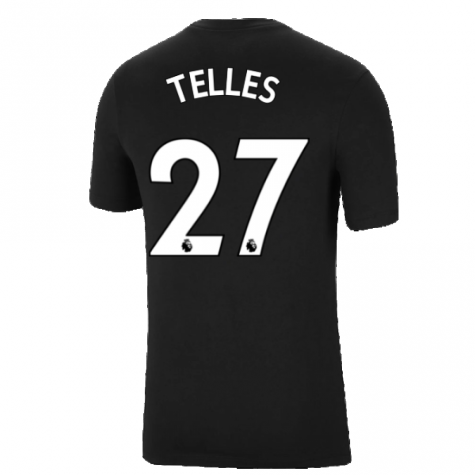 Man Utd 2021-2022 Tee (Black) (ALEX TELLES 27)