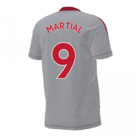 Man Utd 2021-2022 Training Tee (Grey) (MARTIAL 9)