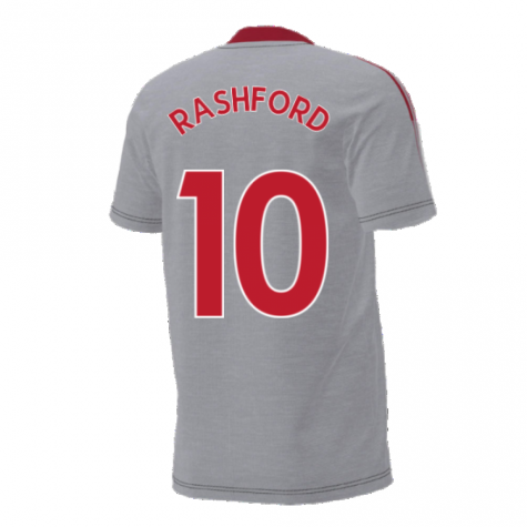 Man Utd 2021-2022 Training Tee (Grey) (RASHFORD 10)