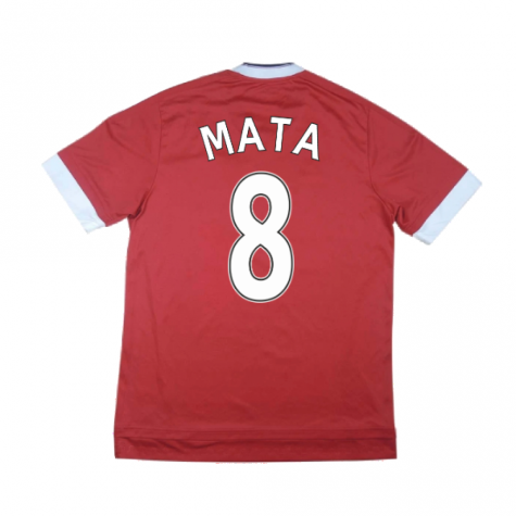 Manchester United 2015-16 Home Shirt ((Good) XS) (Mata 8)