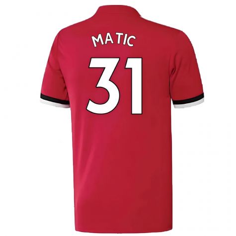 Manchester United 2017-18 Home Shirt ((Excellent) 4-5 Year) (Matic 31)