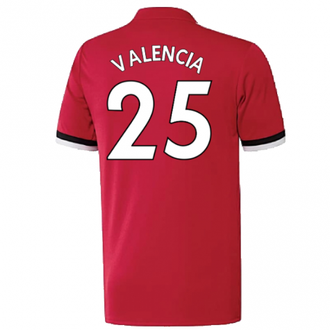 Manchester United 2017-18 Home Shirt ((Excellent) 4-5 Year) (Valencia 25)