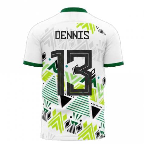 Nigeria 2023-2024 Away Concept Football Kit (Libero) (DENNIS 13) - Adult Long Sleeve