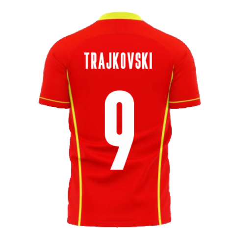 North Macedonia 2023-2024 Home Concept Shirt (Libero) (TRAJKOVSKI 9)