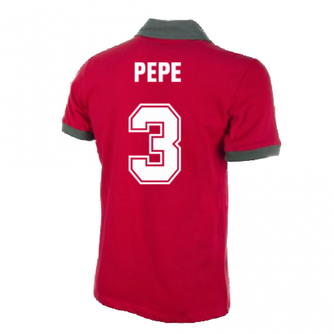 Portugal 1972 Short Sleeve Retro Football Shirt (PEPE 3)