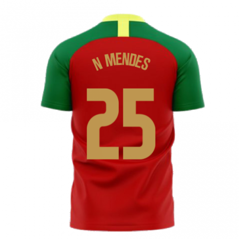 Portugal 2023-2024 Home Concept Football Kit (Airo) (N MENDES 25)