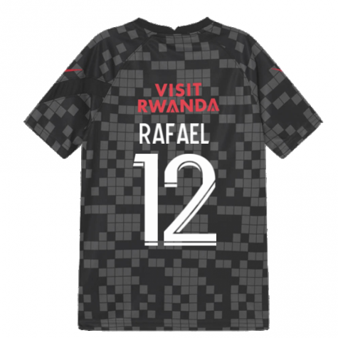 PSG 2021-2022 Pre-Match Training Shirt (Black) (RAFAEL 12)