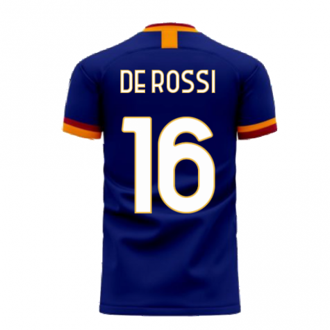 Roma 2025-2026 Third Concept Football Kit (Libero) (DE ROSSI 16) - Baby